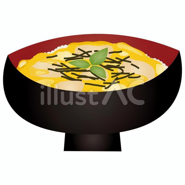 oyakodon 親子丼,卵料理,どんぶりのイラスト素材