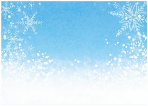 Snowflake glitter frame 3, crystal of snow, snow, background, JPG