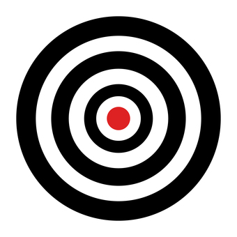 シンプルな的 的,的当て,競技,円,ターゲット,目標,当選,的中,あたり,弓道のイラスト素材