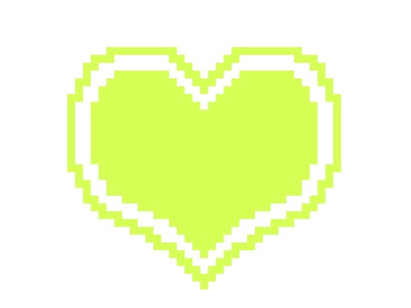 Heart illustration dot painting, heart, hato, dot picture, JPG and PNG