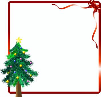 Christmas tree, background through, margin, decorative frame, JPG and PNG