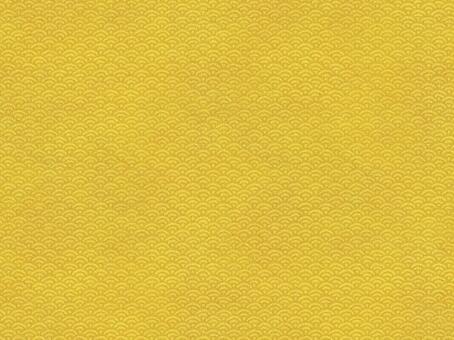 金色和柄パターン【青海波】 和柄,金色,背景,ゴールド,金,シームレスパターン,手描き,金箔,祝い,祝賀のイラスト素材