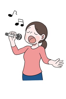 Illustration, song, female, musics, 