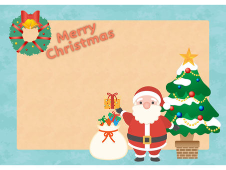 サンタさんとツリーの背景1