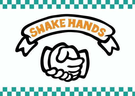 Illustration, handshake, to grasp, friendly, 