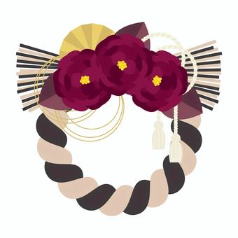 和の素材単品09 和の素材単品09 しめ縄,飾り,お正月,年賀状,モチーフ,素材,バナー,和,和風,挿絵のイラスト素材