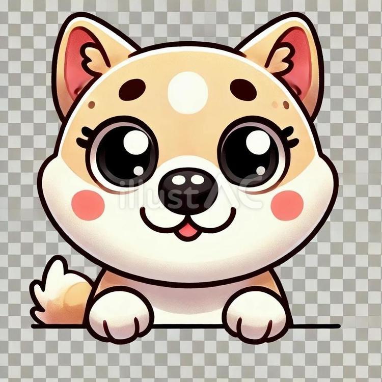 犬 犬,動物,笑顔のイラスト素材