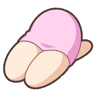 膝枕クッション 膝枕,クッション,癒し,バラエティ,リラックス,安らぎ,ネタ,雑貨,ピンクのイラスト素材