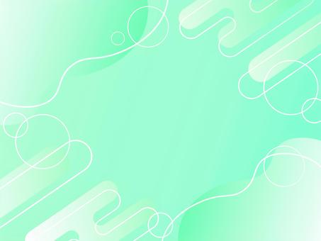 グラデ流体シェイプのメンフィス背景 緑 背景,グラデーション,ポップ,フレーム,メンフィス,流体シェイプ,緑,かわいい,透明感,流体のイラスト素材