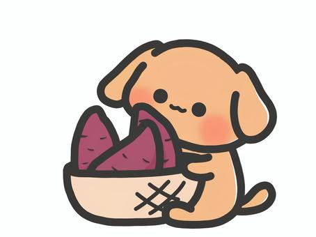 sweet potato and loose dog, , JPG and PNG