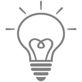 電球アイコン グレー 電球,アイコン,灯り,電気,光,明かり,光源,照明,ひらめき,アイデアのイラスト素材