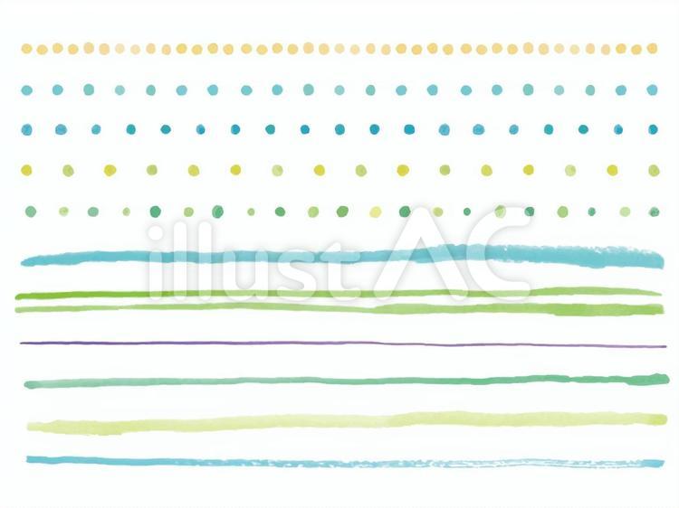 罫 水彩,罫,線のイラスト素材