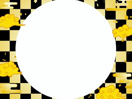 正月和風和柄年賀状 年賀状,和柄,和風,正月,可愛い,美しい,ベクター,紙吹雪,パーティー,お祝いのイラスト素材