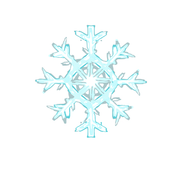 雪の結晶 雪の結晶,冬,結晶,雪,水彩,クリスマス,雪花,12月,1月,2月のイラスト素材