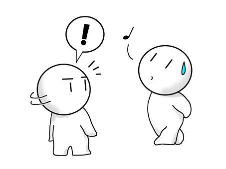 隠し事が下手な人と違和感を察知する人 隠し事,不自然,違和感,挙動不審,覆面gメン,直感,不審者,洞察力,観察力,察知のイラスト素材
