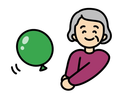 風船バレーシニア シニア,高齢者,介護,介護施設,70代,80代,人,手書き,イラスト,人物のイラスト素材
