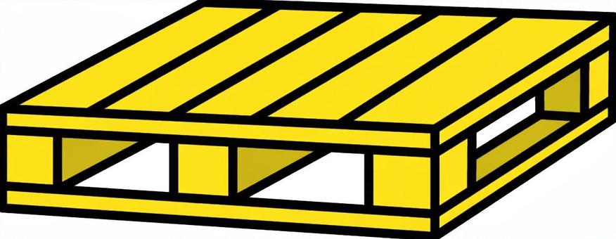 黄色のパレットです。 黄色のパレットです。 パレット,シンプル,倉庫,運搬,物流,作業,荷役,積載,積み込み,備品のイラスト素材