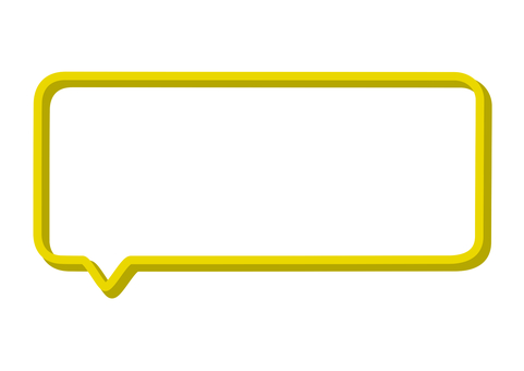 きいろの四角いシンプルなふきだし きいろの四角いシンプルなふきだし 吹き出し,セリフ,フレーム,漫画,コミック,シンプル,あしらい,漫画素材,黄色,イエローのイラスト素材