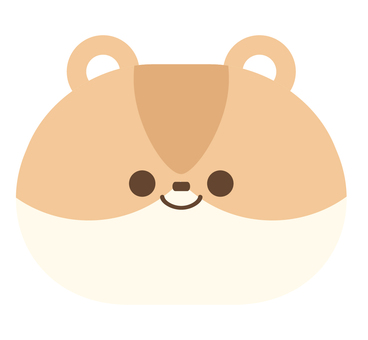 ハムスターアイコン ハムスター,動物,かわいい,アイコン,顔のイラスト素材