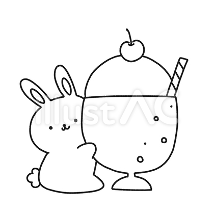 うさぎとクリームソーダ