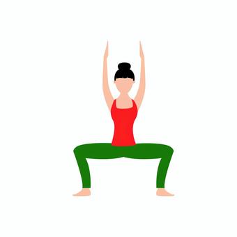 ヨガ 092 ヨガ,ヨガポーズ,女性,フィットネス,ストレッチ,健康,運動,美容,リラックス,エクササイズのイラスト素材