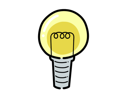 Illustration of a light bulb, , JPG and PNG