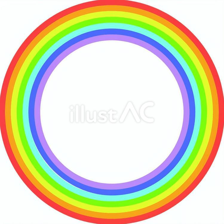虹　 虹,カラフル,リングのイラスト素材