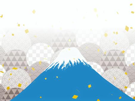 正月和風フレーム年賀状 年賀状,和柄,和風,正月,可愛い,美しい,ベクター,紙吹雪,パーティー,お祝いのイラスト素材