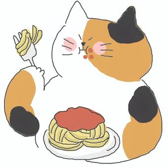 スパゲティー かわいい,スパゲティー,ミートソース,ミートソーススパゲティー,洋食,食事,食べる,おいしい,グルメ,麺のイラスト素材