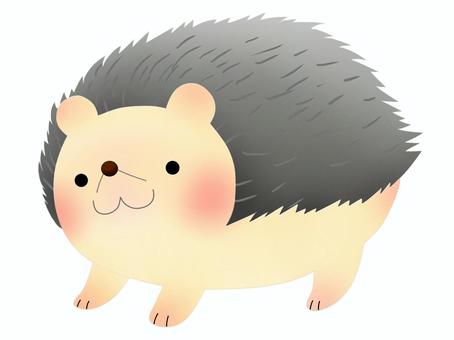 Illustration, hedgehog, tiny, pastel, 