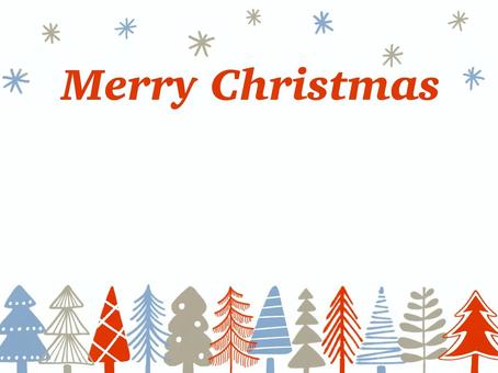 北欧風クリスマスカード 冬,クリスマス,ツリー,木,森,樹木,植物,自然,雪,雪景色のイラスト素材