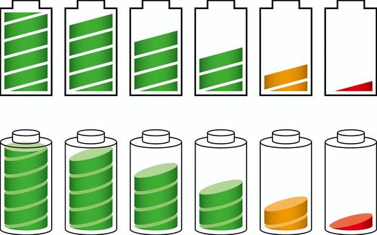 電池セットg 電池,残量,バッテリー,マーク,アイコン,ピクト,満タン,残数,携帯電話,携帯のイラスト素材
