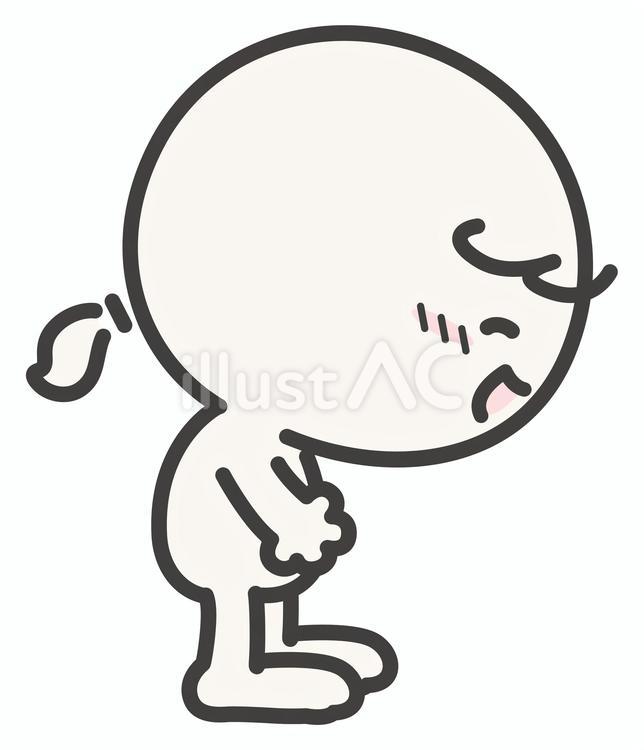 笑顔で挨拶するかわいい人物79-3 人物,あいさつ,人のイラスト素材