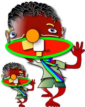 分身です。 アニメ,分身,男性のイラスト素材