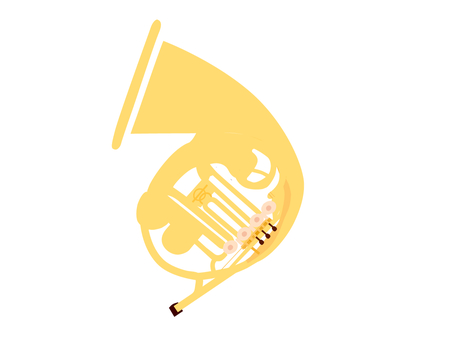 ホルン ホルン,楽器,音楽,管楽器,生活,ベクター,練習,シンプル,アイコン,かわいいのイラスト素材