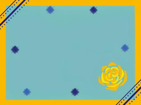 おしゃれな薔薇のデザインフレーム