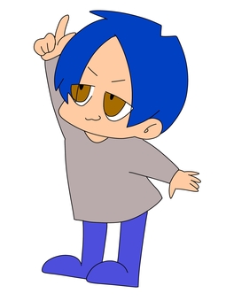 指差しをする子供 指差しポーズ,子供,ミニキャラ,かわいい,カラーのイラスト素材