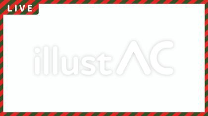 ライブ配信用シンプルフレーム クリスマス