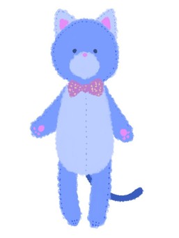 ねこのぬいぐるみ ねこのぬいぐるみ ねこ,ぬいぐるみ,かわいいのイラスト素材