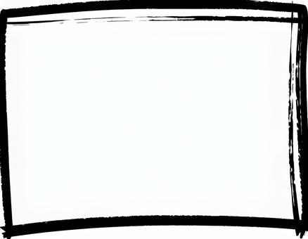 手描き風の黒いインクフレーム