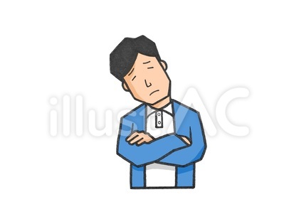 考えがまとまらず悩んでいる男性