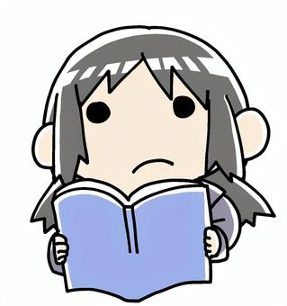 Girl reading, , JPG and PNG