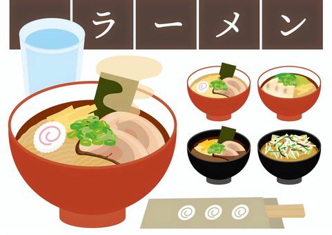 Various sets of ramen, , JPG, PNG and AI