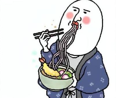 年越しそばとおっちゃん 冬,大晦日,年越しそば,年末,年越し,蕎麦,ぽかぽか,熱々,温まる,すするのイラスト素材