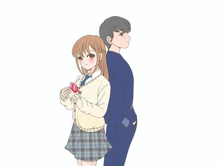 Illustration, valentine's day, valentine, high school student, 