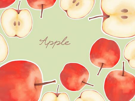 リンゴ背景 りんご,果物,林檎,フルーツ,デザート,秋,果実,赤,半分,種のイラスト素材