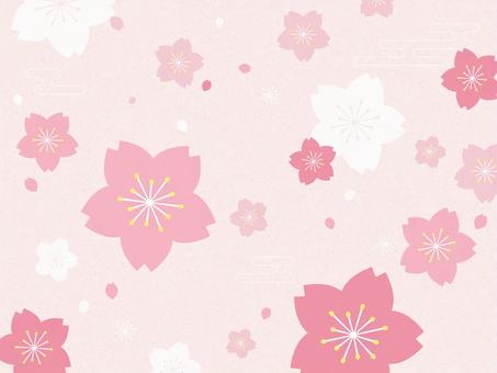 桜の和風模様