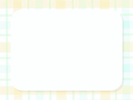 可愛いチェックのフレーム背景オレンジ水色 背景,チェック柄,フレーム,タータン,パステル,模様,パターン,淡い,水色,オレンジのイラスト素材