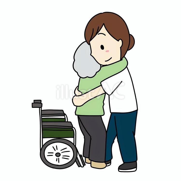 移乗介助のイラスト 人物,医療,福祉のイラスト素材
