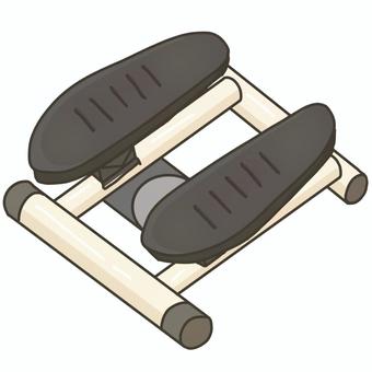 ステッパー/足踏みする運動器具 ステッパー,運動,運動器具,健康,足,脚,ダイエット,挿絵,イラストのイラスト素材